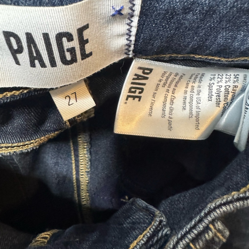 PAIGE Dark Indigo Women's Skinny Jeans - Picture 8 of 11